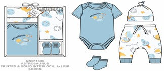 Astrosaurus 4-Piece Layette Box Set β 0-6M